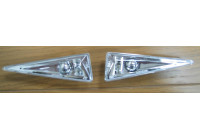 Jeu de clignotants latéraux compatibles avec Renault Megane II 2002-2008 - Transparent