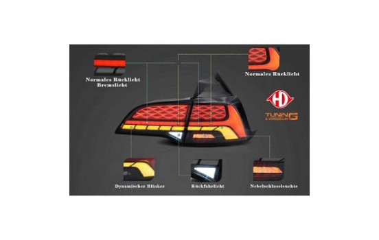Jeu de feux arrière HD Tuning