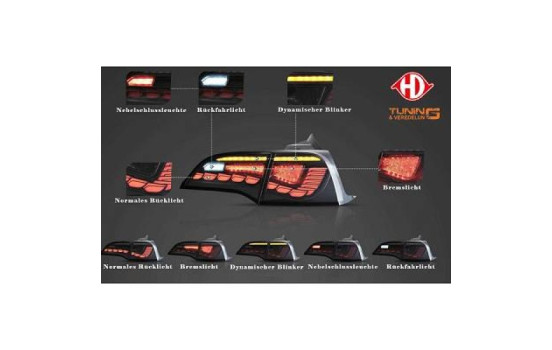Jeu de feux arrière HD Tuning