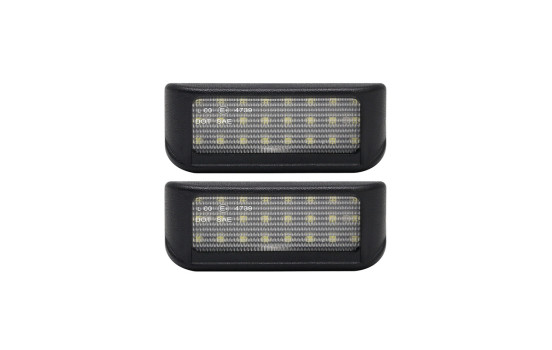 Jeu d'éclairage de plaque d'immatriculation LED adapté aux différents modèles Citroën/Peugeot