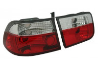 Feu arrière compatible avec Honda Civic Coupé 1996-2001 - Rouge/Transparent