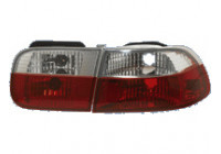 Feu arrière compatible avec Honda Coupé/Berline 1992-1995 - Rouge/Cristal
