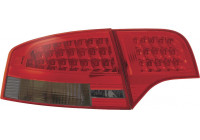 Feux arrière à LED compatibles avec Audi A4 B7 Berline 2005-2009 - Rouge/Fumée