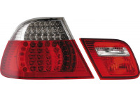 Feux arrière à LED compatibles avec BMW Série 3 E46 Coupé (1999-2003) - Rouge/Transparent