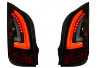 Feux arrière à LED compatibles avec Seat Mii 2011- - Noir/Fumé/Or