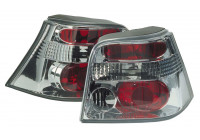 Feux arrière chromés compatibles avec Volkswagen Golf IV (1998-2003) sauf Variant