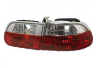 Feux arrière compatibles avec Honda Civic HB 3 portes 1992-1995 - Rouge/Cristal