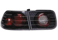 Feux arrière noirs compatibles avec Honda Civic Coupé 1996-2001