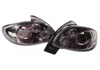 Jeu de feux arrières adaptables sur Peugeot 206 hors CC/SW - Chrome