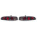 Jeu de feux arrières pour Seat Ibiza 6L 2002-2008 - Noir