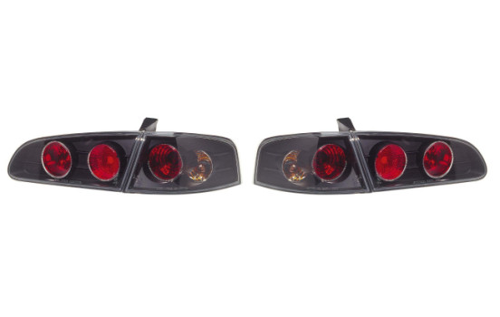 Jeu de feux arrières pour Seat Ibiza 6L 2002-2008 - Noir