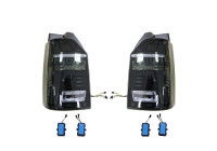 Set Feux Arrières LED pour Volkswagen Transporter T6 2015-2020 (avec hayon) - Noir - en