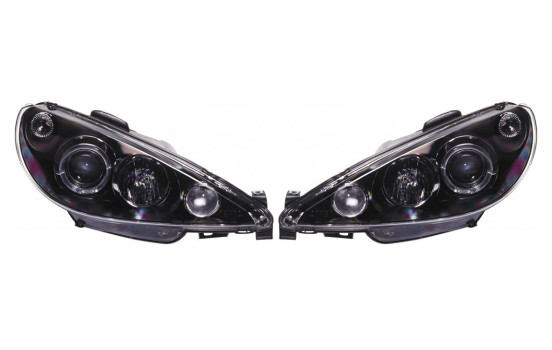 Jeu de phares compatibles avec Peugeot 206 2002-