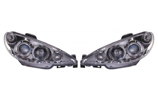 Jeu de phares compatibles avec Peugeot 206 2002-