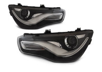 Jeu de phares halogène/LED DRL pour Audi A1 2010-2014