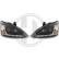 Phares adaptables à + DRL adaptables à Ford Focus 1998-01/2002 noir, Vignette 2