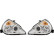 Phares adaptés pour Ford Ka 1996- Chrome