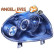 Phares adaptés pour Renault Clio II 1998-2001 noir