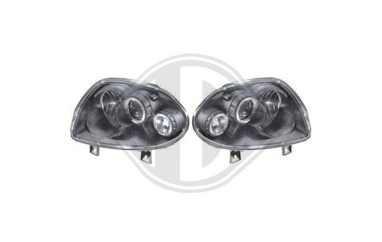 Phares adaptés pour Renault Clio II 1998-2001 noir, Image 2