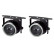 Ensemble de feux de brouillard universels transparents H3-12V-55W 50x112mm + ECE-R19 E-mark