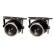 Ensemble de feux de brouillard universels transparents H3-12V-55W 56x108mm + ECE-R19 E-mark
