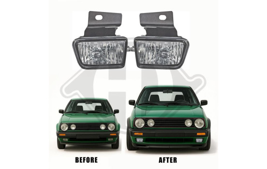 Kit de phares antibrouillard pour Golf 2, HD Tuning, Image 3