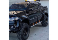 Ensemble d'élargisseurs d'ailes à usage unique (Fender Flares) pour Mercedes Classe X W470 2017- (Jumbo) - Gl