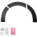 Ensemble d'extensions d'ailes unidirectionnelles (garnitures) adaptées au Volkswagen Transporter T7 2024- (empa, Vignette 2