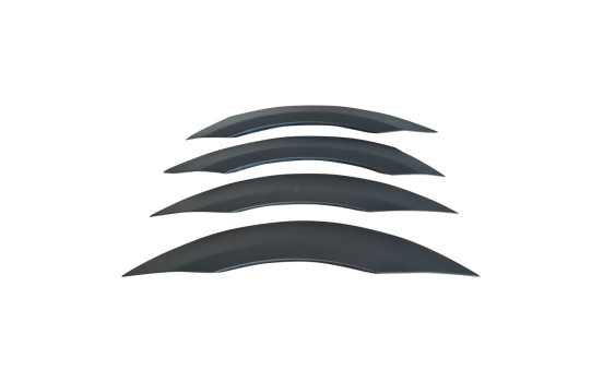 Extensions d'ailes à usage unique (garnitures) adaptées au Mercedes Sprinter W907 2018- - Version 2 Noir mat