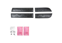 Ensemble de panneaux de porte à usage unique pour Dacia Duster I 2010-2017 (Off-Road) - Noir mat