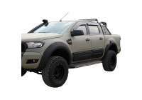 Ensemble de panneaux de porte à usage unique pour Ford Ranger T6/T7/T8 2012-2022 - Noir mat