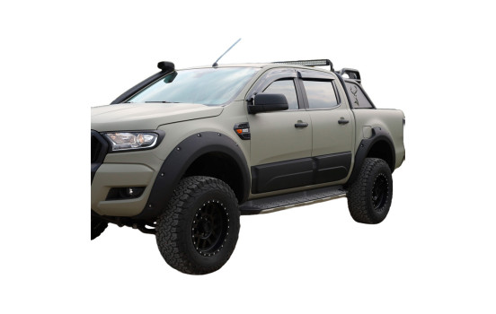 Ensemble de panneaux de porte à usage unique pour Ford Ranger T6/T7/T8 2012-2022 - Noir mat