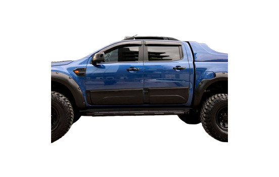 Ensemble de panneaux de porte à usage unique pour Ford Ranger T6/T7/T8 2012-2022 - Noir mat, Image 2