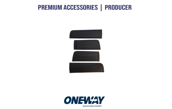 Ensemble de panneaux de porte à usage unique pour Ford Ranger T6/T7/T8 2012-2022 - Noir mat, Image 4