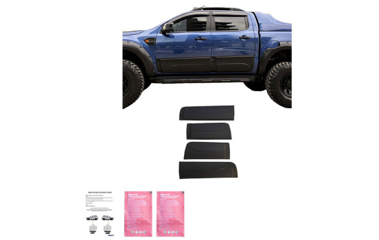 Ensemble de panneaux de porte à usage unique pour Ford Ranger T6/T7/T8 2012-2022 - Noir mat, Image 5