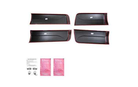 Ensemble de panneaux de porte à usage unique pour Ford Ranger T6/T7/T8 2012-2022 - Noir mat, Image 7