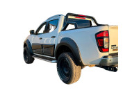 Ensemble de panneaux de porte à usage unique pour Nissan Navara NP300 (D23) 2014-2021 (Jumbo) - Noir mat