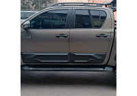 Ensemble de panneaux de porte à usage unique pour Toyota Hilux 8e génération 2015- - Noir mat