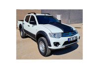 Ensemble de panneaux de porte Oneway pour Mitsubishi L200 Triton 4 2007-2014 - Noir mat