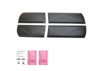 Ensemble de panneaux de porte unidirectionnels pour Nissan Navara D40 2005-2010 - Noir mat