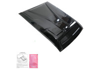 Prise d'air de capot unidirectionnelle (scoop) pour Nissan Navara NP300 (D23) 2014-2021 – Noir brillant