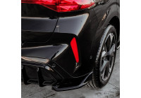Bas de pare-chocs arrière unidirectionnels (angles) compatibles avec Cupra Terramar (KP1) 2024- - Noir brillant
