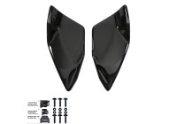 Bas de pare-chocs arrière unidirectionnels (angles) Volkswagen Scirocco R restylée 2014-2017 - Noir brillant