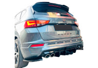 Jupes de pare-chocs arrière Oneway (coins) pour Cupra Ateca MK1 2018- - Noir brillant