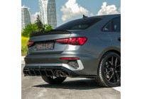 Jupes de pare-chocs arrière unidirectionnelles (angles) pour Audi A3 8Y Berline S3/S-Line 2020-2024