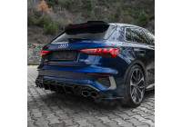 Jupes de pare-chocs arrière unidirectionnelles (angles) pour Audi A3 8Y Sportback S3/S-Line 2020-2024