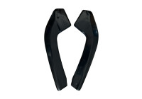 Jupes de pare-chocs arrière unidirectionnelles (angles) pour Audi RS3 Berline 8Y 2020- - Noir brillant