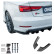Jupes de pare-chocs arrière unidirectionnelles (angles) pour Audi S3 8V Berline 2013-2016 - Noir brillant, Vignette 3