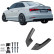 Jupes de pare-chocs arrière unidirectionnelles (angles) pour Audi S3 8V Berline 2013-2016 - Noir brillant, Vignette 4