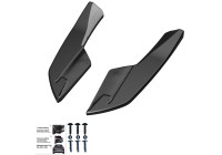 Jupes de pare-chocs arrière unidirectionnelles (angles) pour Audi S3 8V Berline 2013-2016 - Version 2 Noir brillant